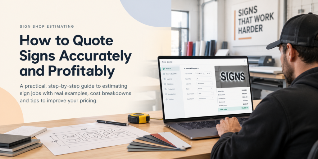 Sign shop estimating guide for accurate and profitable quotes